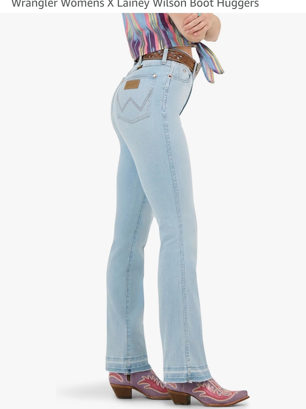 Wrangler Women's Lainey Wilson Light Blue Bootcut Jeans